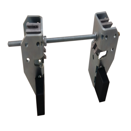 BISON LIFTING EQUIPMENT Adjustable W-Beam End Stop. Beam Range: 3.22" - 21.65", Includes 2 Clamps TESH20-63